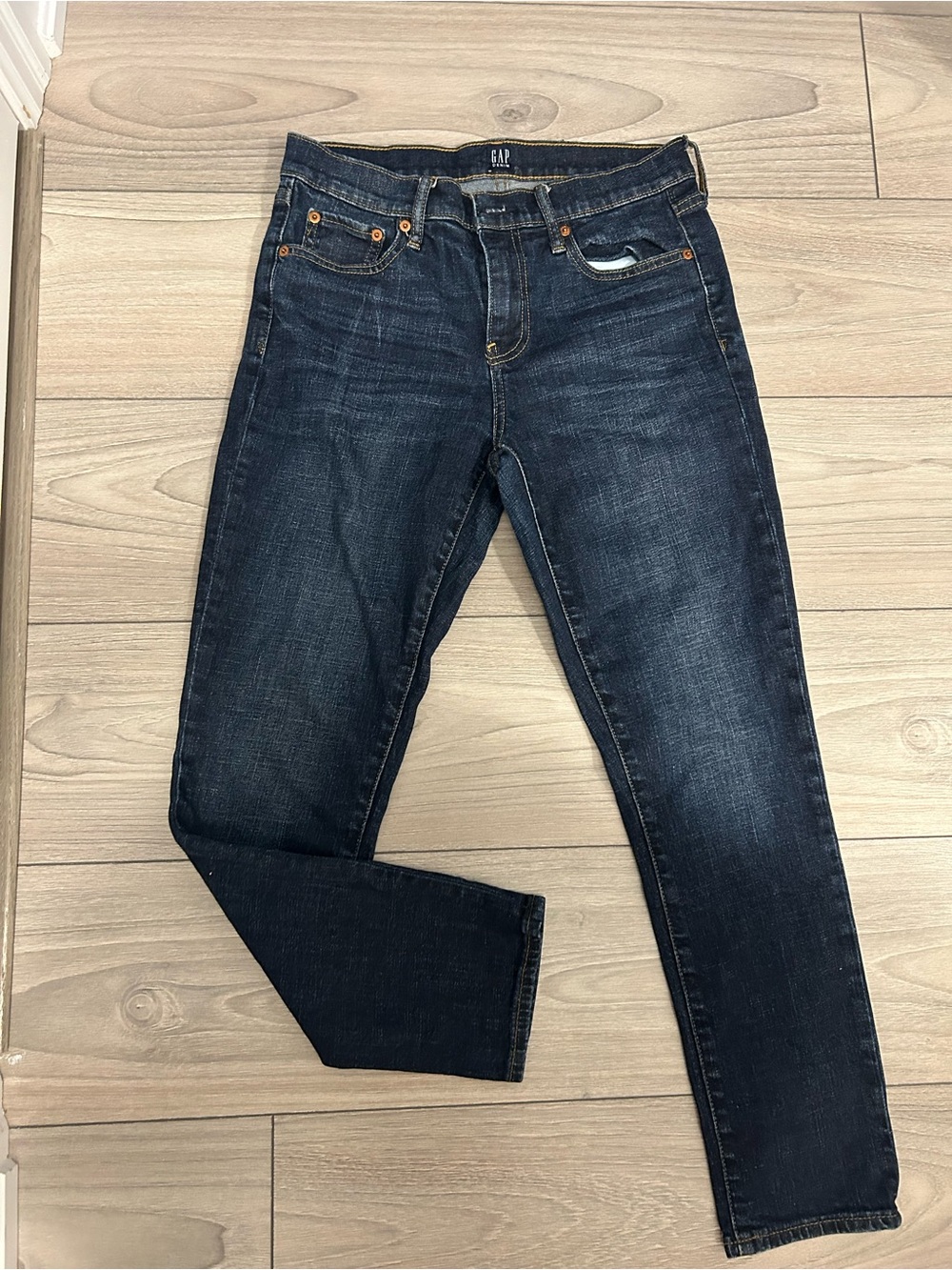 GAP Dark Wash Skinny Jeans - Dark Blue